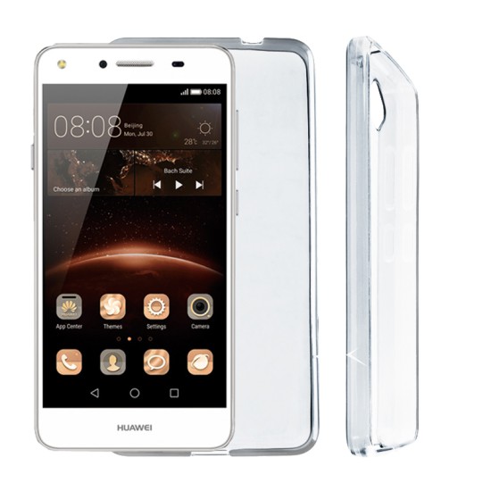 VOLTE-TEL ΘΗΚΗ HUAWEI Y5 II/Y6 II COMPACT SLIMCOLOR TPU ΔΙΑΦΑΝΗ