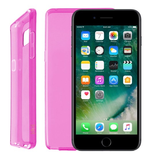 IDOL 1991 ΘΗΚΗ IPHONE 8/7 PLUS 5.5" AIR SLIM TPU ΔΙΑΦΑΝΗ ΡΟΖ