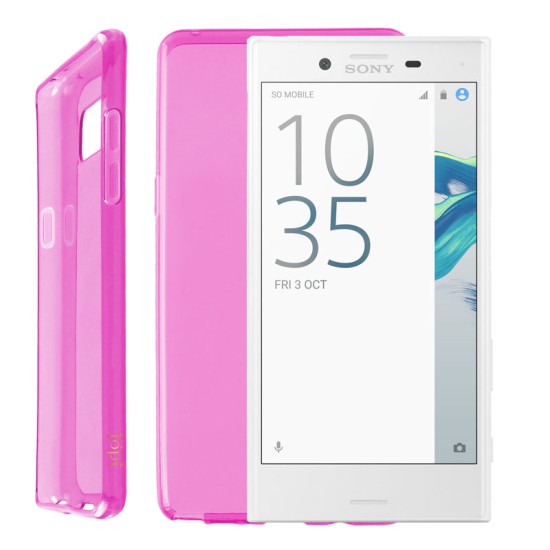 IDOL 1991 ΘΗΚΗ SONY XPERIA X COMPACT 4.6" AIR SLIM TPU ΔΙΑΦΑΝΗ ΡΟΖ