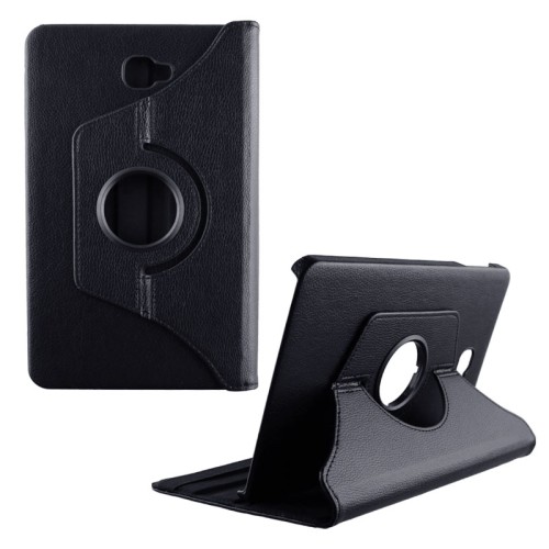 VOLTE-TEL LEATHER BOOK ROTATING STAND ΘΗΚΗ SAMSUNG TAB A T580 10.1in BLACK