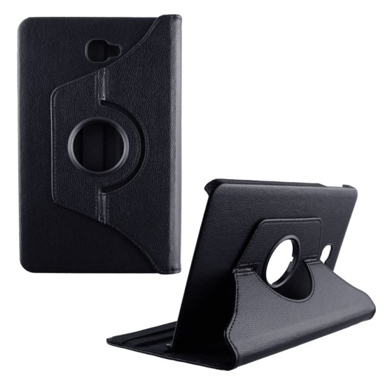 VOLTE-TEL LEATHER BOOK ROTATING STAND ΘΗΚΗ SAMSUNG TAB A T580 10.1in BLACK