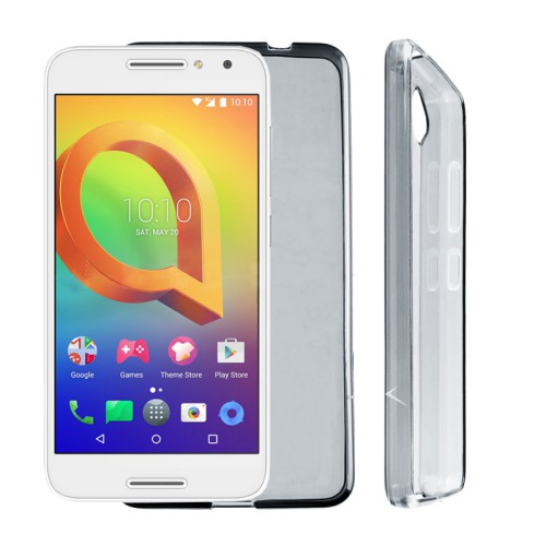 VOLTE-TEL ΘΗΚΗ ALCATEL A3 5.0" SLIMCOLOR TPU ΔΙΑΦΑΝΗ ΓΚΡΙ