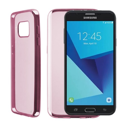 VOLTE-TEL ΘΗΚΗ SAMSUNG J7 2017 J730 FACEPLATE ELECTROPLATING FUCHSIA
