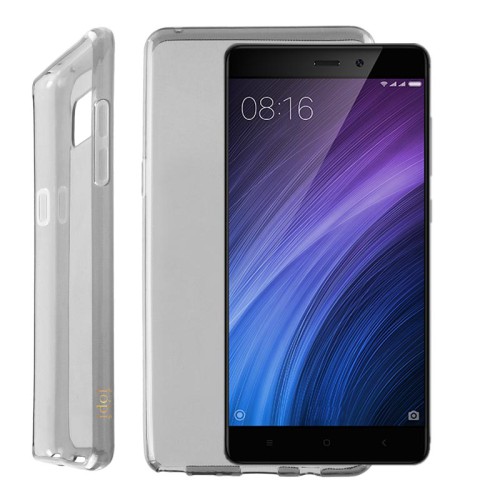 IDOL 1991 ΘΗΚΗ XIAOMI REDMI 4 PRO 5.0" AIR SLIM TPU ΔΙΑΦΑΝΗ ΓΚΡΙ