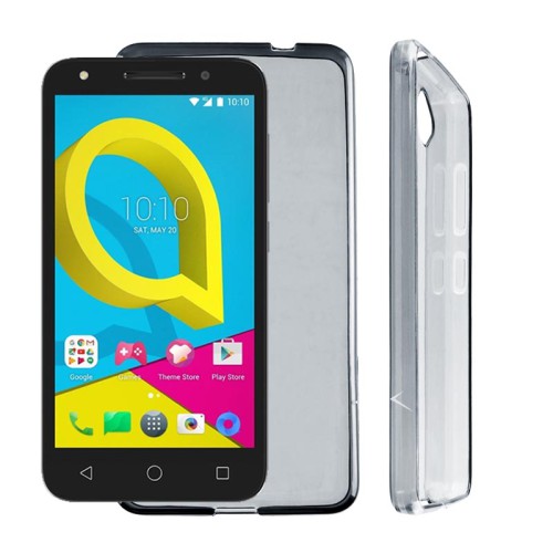 VOLTE-TEL ΘΗΚΗ ALCATEL U5 4G 5044 5.0" SLIMCOLOR TPU ΔΙΑΦΑΝΗ ΓΚΡΙ