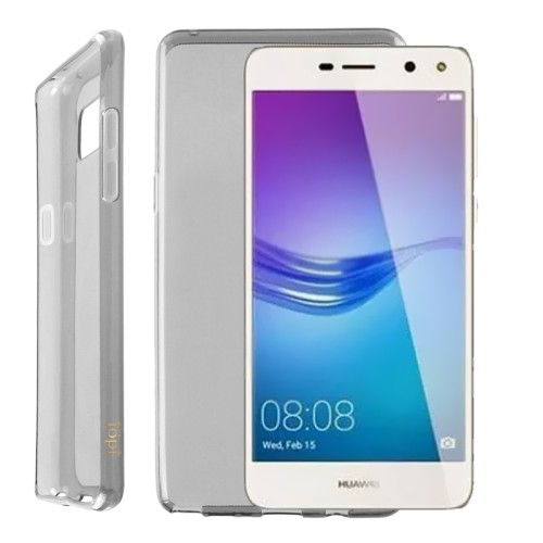 IDOL 1991 ΘΗΚΗ HUAWEI Y6 2017/Y5 2017 5.0" AIR SLIM TPU ΔΙΑΦΑΝΗ ΓΚΡΙ