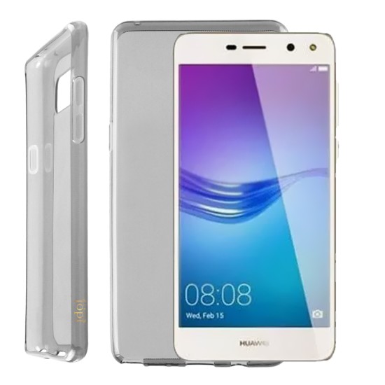 IDOL 1991 ΘΗΚΗ HUAWEI Y6 2017/Y5 2017 5.0" AIR SLIM TPU ΔΙΑΦΑΝΗ ΓΚΡΙ