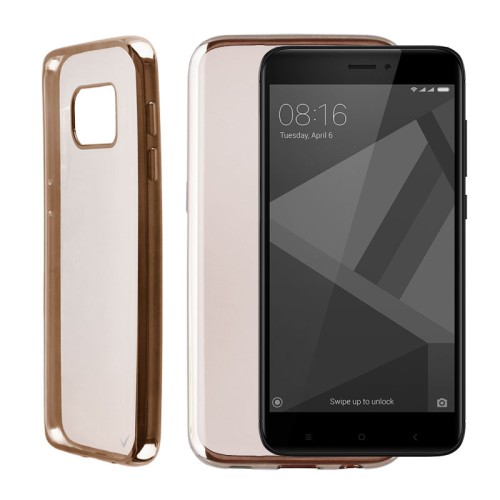 VOLTE-TEL ΘΗΚΗ XIAOMI REDMI 4X 5.0" FACEPLATE ELECTROPLATING GOLD
