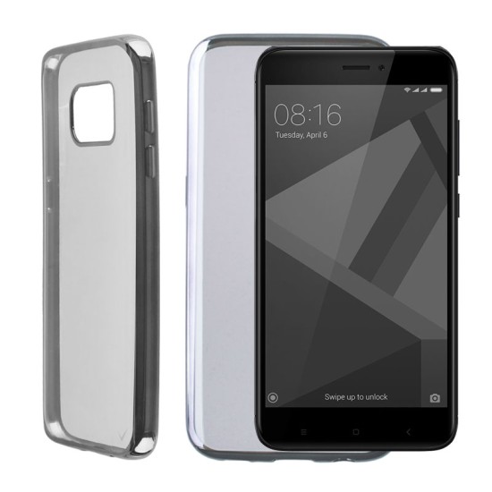 VOLTE-TEL ΘΗΚΗ XIAOMI REDMI 4X 5.0" FACEPLATE ELECTROPLATING GREY
