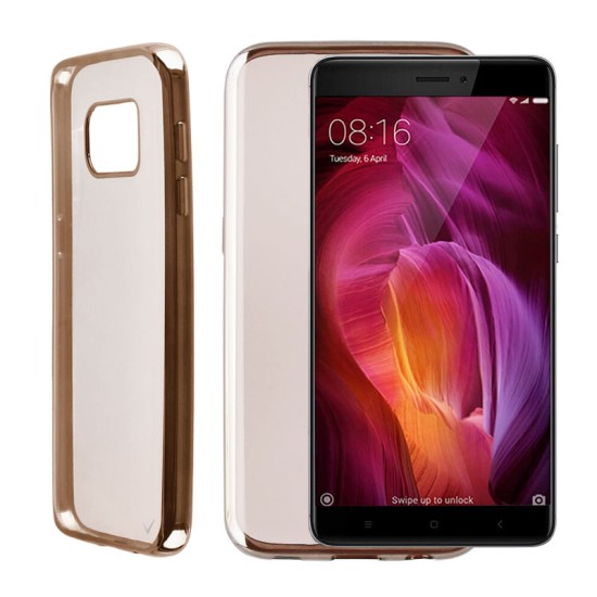 VOLTE-TEL ΘΗΚΗ XIAOMI REDMI NOTE 4X 5.5" FACEPLATE ELECTROPLATING GOLD