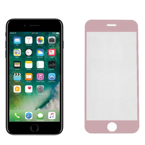 IDOL 1991 TEMPERED GLASS IPHONE 8/7 PLUS 5.5"9H 0.25mm 2.5D FULL GLUE SPECIAL FULL COVER ROSE GOLD