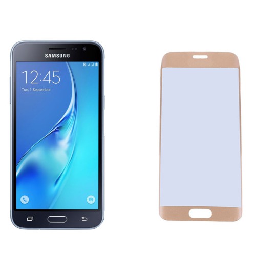 IDOL 1991 TEMPERED GLASS SAMSUNG J320 2016 5.0" 9H 0.25mm 2.5D SPECIAL FULL COVER GOLD