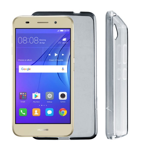 VOLTE-TEL ΘΗΚΗ HUAWEI Y3 2017/Y3 2018 5.0" SLIMCOLOR TPU ΔΙΑΦΑΝΗ ΓΚΡΙ