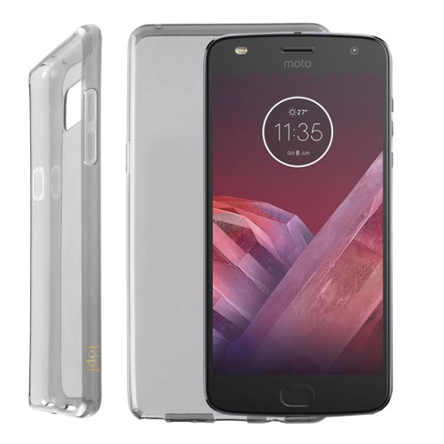 IDOL 1991 ΘΗΚΗ LENOVO MOTO Z2 PLAY 5.5" AIR SLIM TPU ΔΙΑΦΑΝΗ ΓΚΡΙ