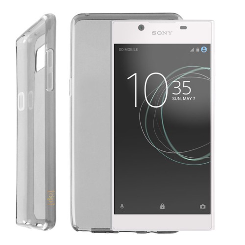 IDOL 1991 ΘΗΚΗ SONY XPERIA L1 5.5" G3311 AIR SLIM TPU ΔΙΑΦΑΝΗ ΓΚΡΙ