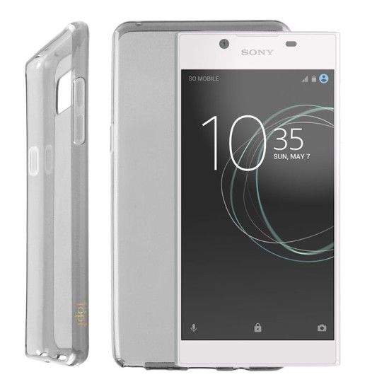 IDOL 1991 ΘΗΚΗ SONY XPERIA L1 5.5" G3311 AIR SLIM TPU ΔΙΑΦΑΝΗ ΓΚΡΙ