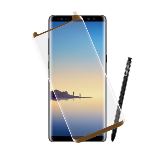 IDOL 1991 TEMPERED GLASS SAMSUNG NOTE 8 N950 6.3"9H 0.30mm 3D EDGE GLUE SEMI CURVED GOLD