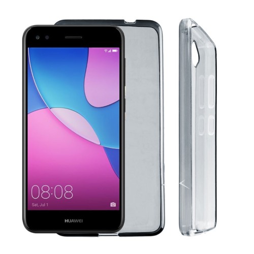 VOLTE-TEL ΘΗΚΗ HUAWEI P9 LITE MINI/Y6 PRO 2017 SLIMCOLOR TPU ΔΙΑΦΑΝΗ ΓΚΡΙ