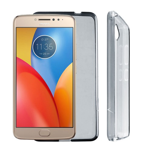 VOLTE-TEL ΘΗΚΗ MOTOROLA MOTO E4 PLUS XT1771 SLIMCOLOR TPU ΔΙΑΦΑΝΗ ΓΚΡΙ