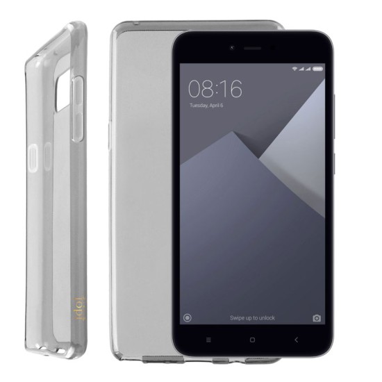 IDOL 1991 ΘΗΚΗ XIAOMI REDMI NOTE 5A PRIME 5.5" AIR SLIM TPU ΔΙΑΦΑΝΗ ΓΚΡΙ
