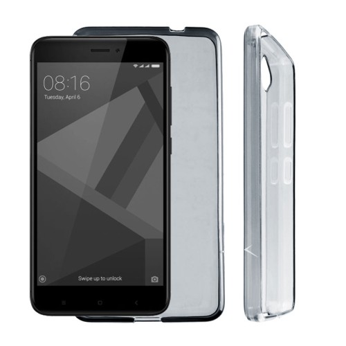 VOLTE-TEL ΘΗΚΗ XIAOMI REDMI 4X 5.0" SLIMCOLOR AIR TPU ΔΙΑΦΑΝΗ ΓΚΡΙ