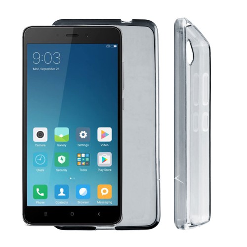 VOLTE-TEL ΘΗΚΗ XIAOMI REDMI NOTE 4X 5.5" SLIMCOLOR AIR TPU ΔΙΑΦΑΝΗ ΓΚΡΙ