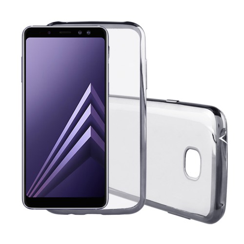 VOLTE-TEL ΘΗΚΗ SAMSUNG A8 2018 A530 FACEPLATE ELECTROPLATING GREY
