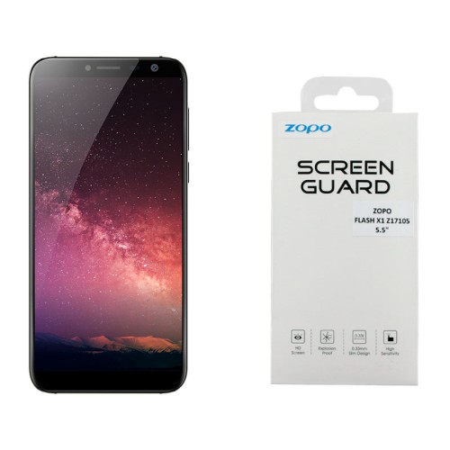 TEMPERED GLASS ZOPO FLASH X1 Z17105 5.5" 9H 0.33mm 2.5D FULL GLUE FULL COVER OR