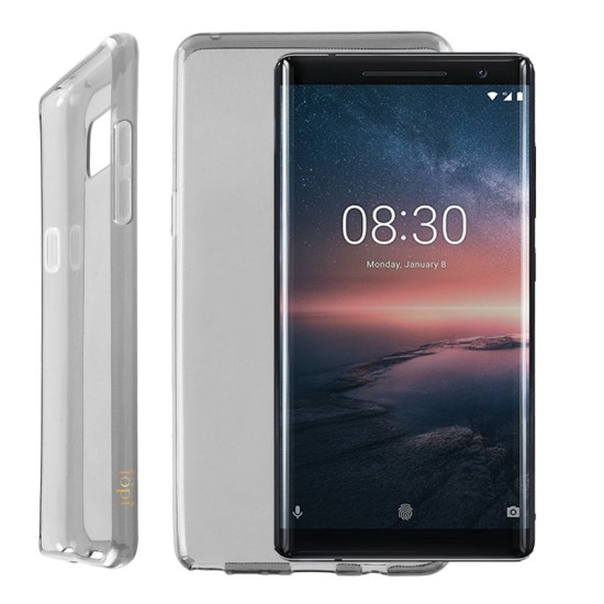 IDOL 1991 AIR SLIM TPU ΘΗΚΗ NOKIA 8 SIROCCO 5.5in ΔΙΑΦΑΝΗ ΓΚΡΙ