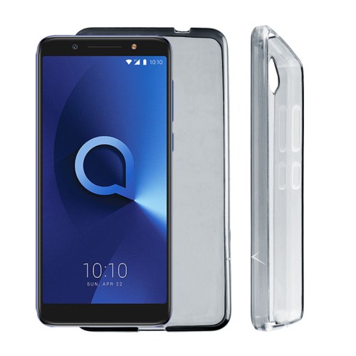 VOLTE-TEL ΘΗΚΗ ALCATEL 3X 5058 5.7" SLIMCOLOR AIR TPU ΔΙΑΦΑΝΗ ΓΚΡΙ