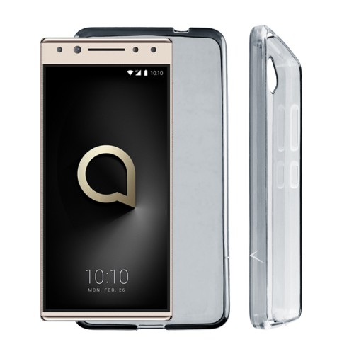 VOLTE-TEL ΘΗΚΗ ALCATEL 5 5.7" SLIMCOLOR AIR TPU ΔΙΑΦΑΝΗ ΓΚΡΙ