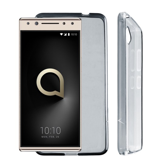 VOLTE-TEL ΘΗΚΗ ALCATEL 5 5.7" SLIMCOLOR AIR TPU ΔΙΑΦΑΝΗ ΓΚΡΙ