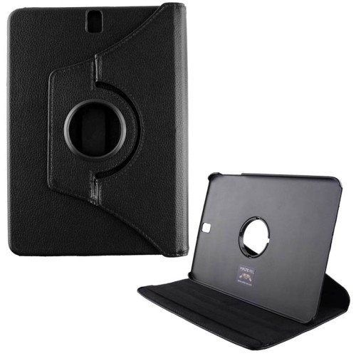 VOLTE-TEL ΘΗΚΗ SAMSUNG TAB A 2017 T385 8" LEATHER BOOK ROTATING STAND BLACK