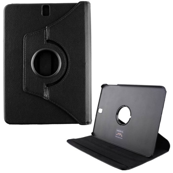 VOLTE-TEL ΘΗΚΗ SAMSUNG TAB A 2017 T385 8" LEATHER BOOK ROTATING STAND BLACK