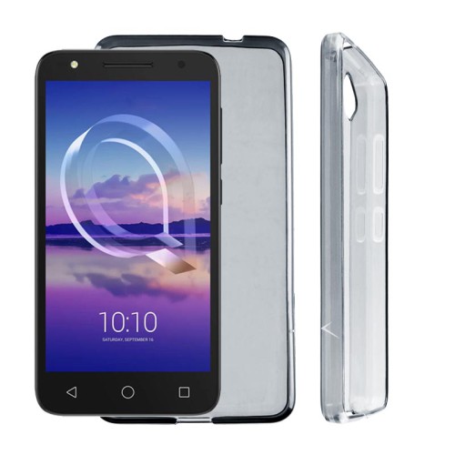 VOLTE-TEL ΘΗΚΗ ALCATEL U5 HD 5047 5.0" SLIMCOLOR TPU ΔΙΑΦΑΝΗ ΓΚΡΙ
