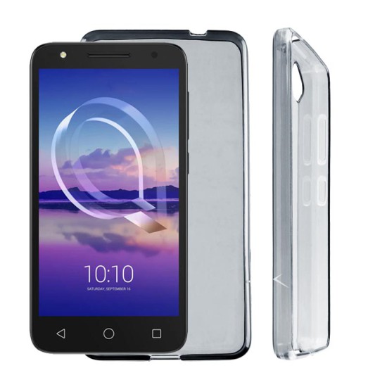 VOLTE-TEL ΘΗΚΗ ALCATEL U5 HD 5047 5.0" SLIMCOLOR TPU ΔΙΑΦΑΝΗ ΓΚΡΙ