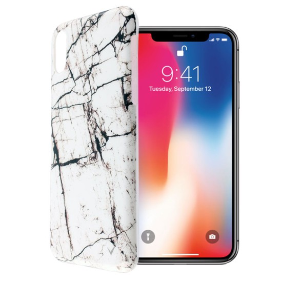 VOLTE-TEL ΘΗΚΗ IPHONE XS/X 5.8" MARBLE TPU WHITE 03
