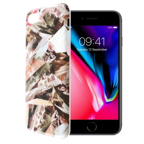 VOLTE-TEL ΘΗΚΗ IPHONE SE 2022/IPHONE SE 2020/IPHONE 8/7 4.7" MARBLE TPU BROWN 06