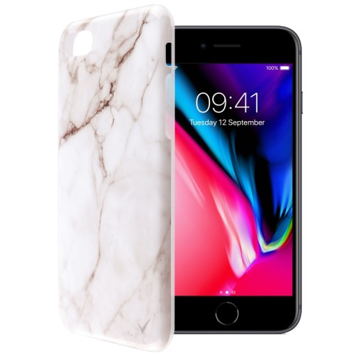 VOLTE-TEL ΘΗΚΗ IPHONE SE 2022/IPHONE SE 2020/IPHONE 8/7 4.7" MARBLE TPU WHITE 09