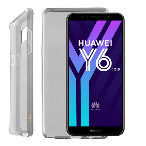 IDOL 1991 ΘΗΚΗ HUAWEI Y6 2018/Y6 PRIME 2018/HONOR 7A 5.7" AIR SLIM TPU ΔΙΑΦΑΝΗ ΓΚΡΙ