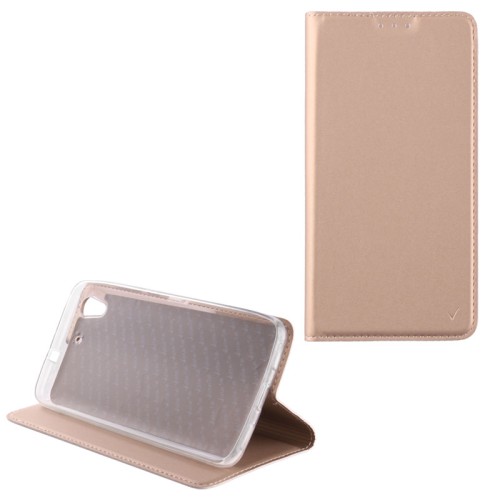 VOLTE-TEL ΘΗΚΗ LG THINQ V30S  6.0" MAGNET BOOK STAND GOLD