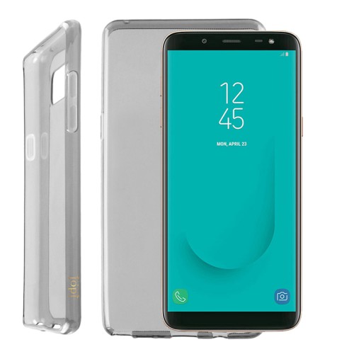 IDOL 1991 AIR SLIM TPU ΘΗΚΗ SAMSUNG J6 2018 J600 5.6in ΔΙΑΦΑΝΗ ΓΚΡΙ