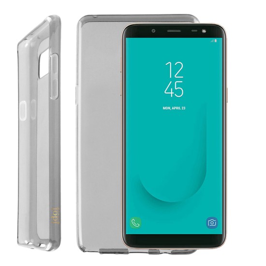 IDOL 1991 AIR SLIM TPU ΘΗΚΗ SAMSUNG J6 2018 J600 5.6in ΔΙΑΦΑΝΗ ΓΚΡΙ