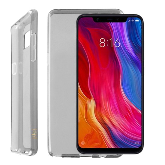 IDOL 1991 AIR SLIM TPU ΘΗΚΗ XIAOMI MI 8 PRO/MI 8 6.21in ΔΙΑΦΑΝΗ ΓΚΡΙ