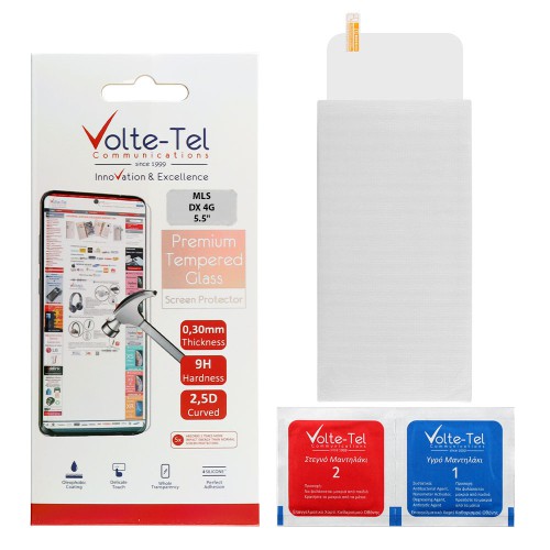 VOLTE-TEL TEMPERED GLASS MLS DX 4G 5.5" 9H 0.30mm 2.5D FULL GLUE