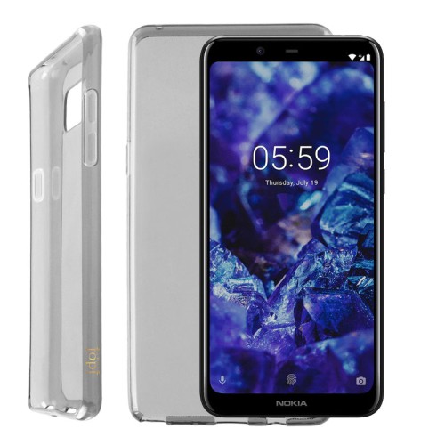 IDOL 1991 ΘΗΚΗ NOKIA 5.1 PLUS 5.86" AIR SLIM TPU ΔΙΑΦΑΝΗ ΓΚΡΙ