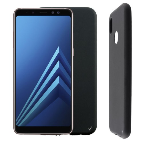 VOLTE-TEL ΘΗΚΗ SAMSUNG A8 2018 A530 5.6" SILICON TPU CAMERA GUARD BLACK
