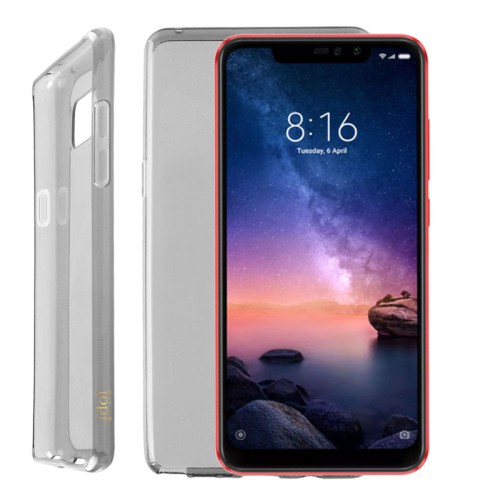IDOL 1991 AIR SLIM TPU ΘΗΚΗ XIAOMI REDMI NOTE 6 PRO 6.26in ΔΙΑΦΑΝΗ ΓΚΡΙ