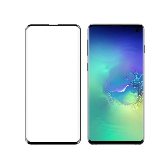 IDOL 1991 TEMPERED GLASS SAMSUNG S10 G973 6.1" 9H 0.30mm 3D FULL GLUE SEMI CURVED FINGER UNLOCK BLACK + SQUEEZY CARD