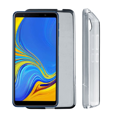 VOLTE-TEL ΘΗΚΗ SAMSUNG A7 2018 A750 6.0" SLIMCOLOR TPU ΔΙΑΦΑΝΗ ΓΚΡΙ